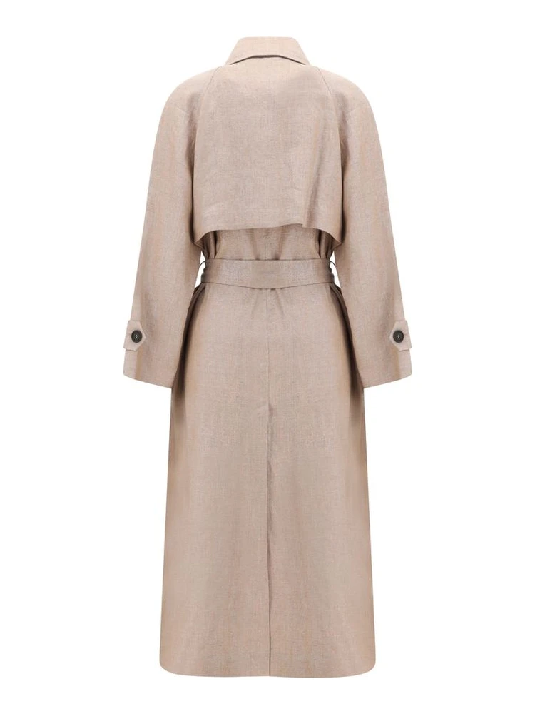 Multicolor Linen Trench Coat alternative