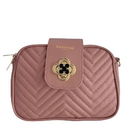 Pink PU Women Crossbody Bag
