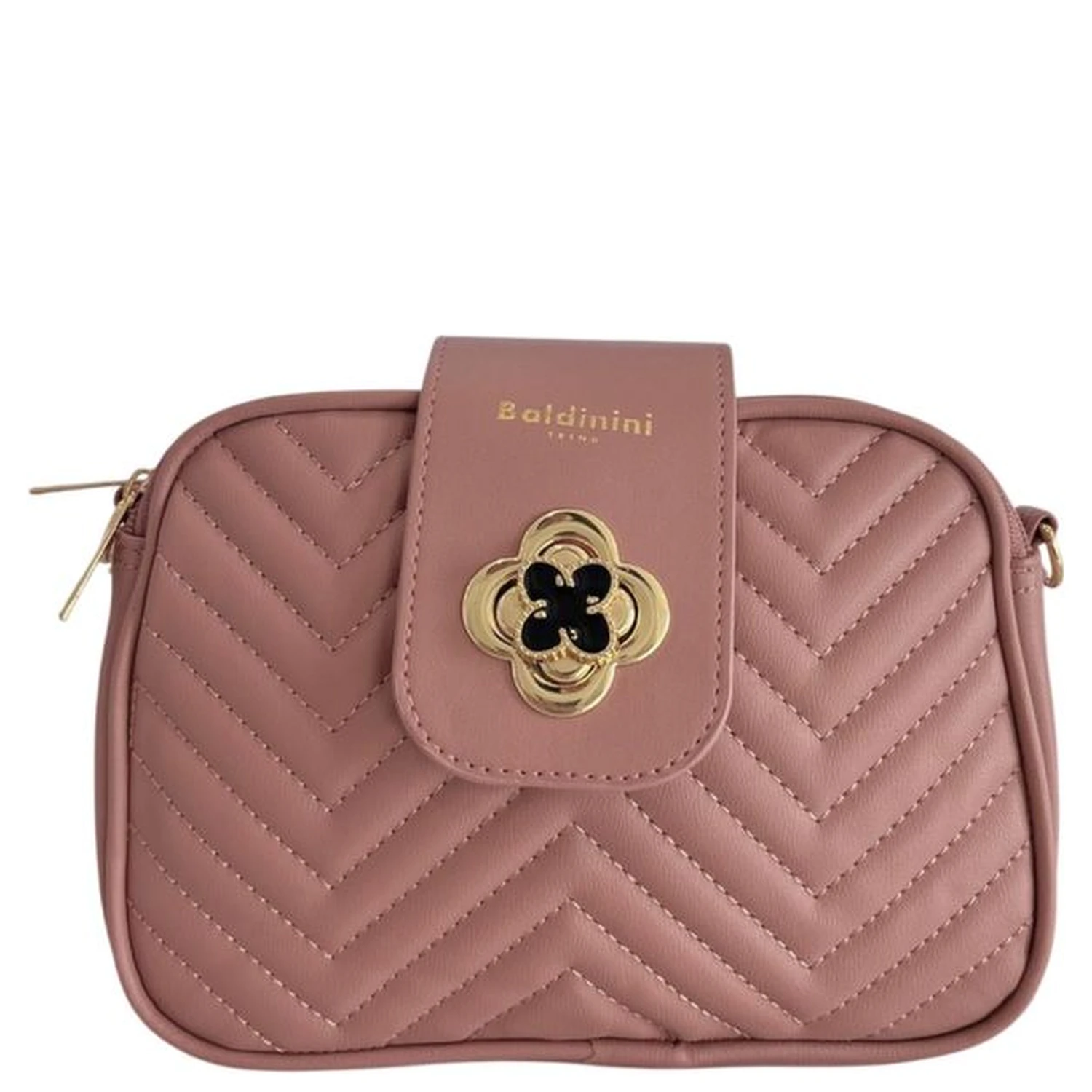 Pink PU Women Crossbody Bag