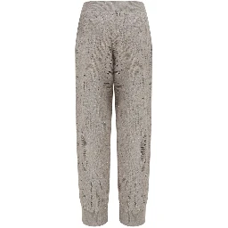 Beige Linen Casual Pants