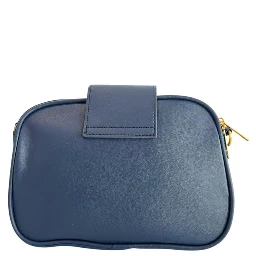 Blue PU Women Crossbody Bag