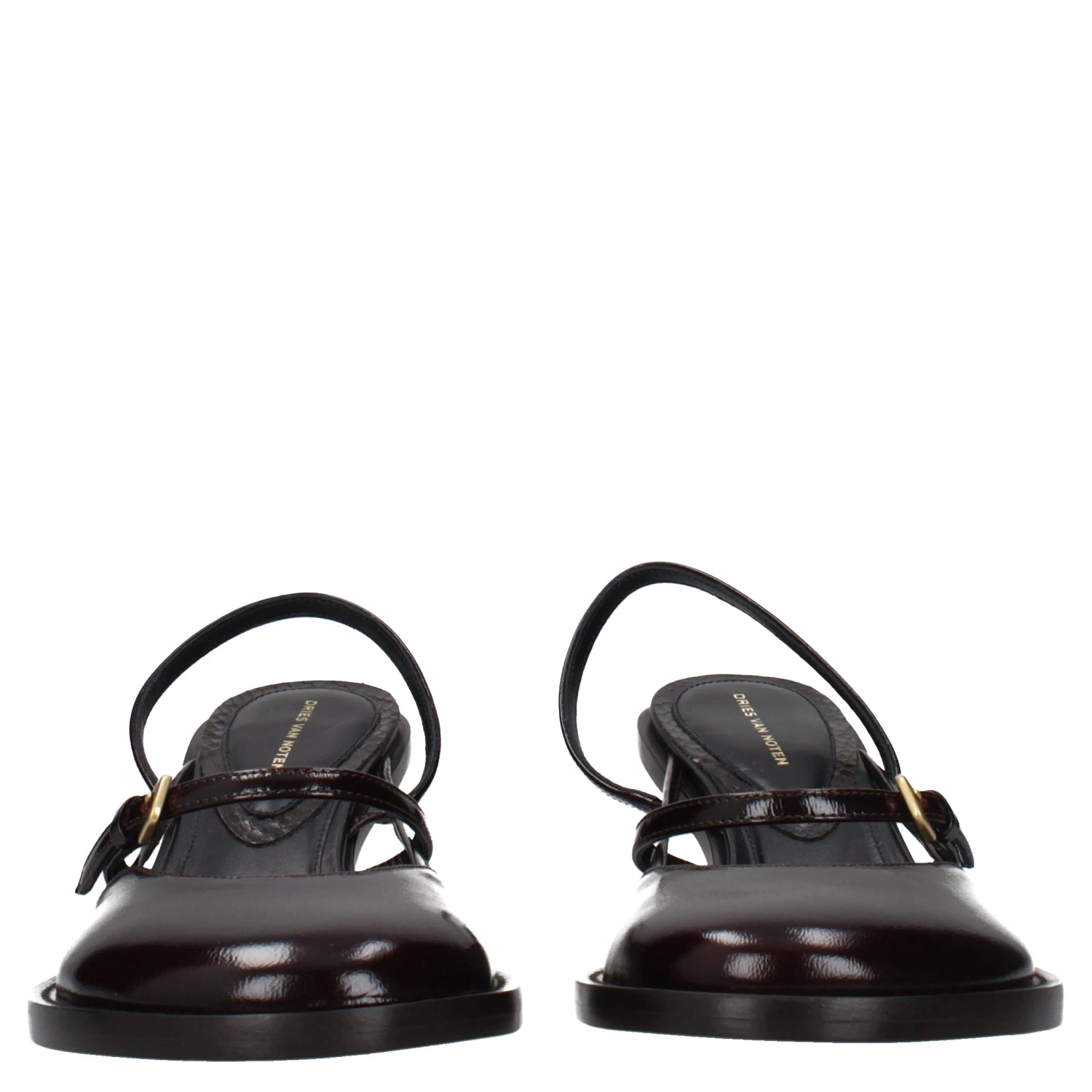 Brown Leather Platform Sandals