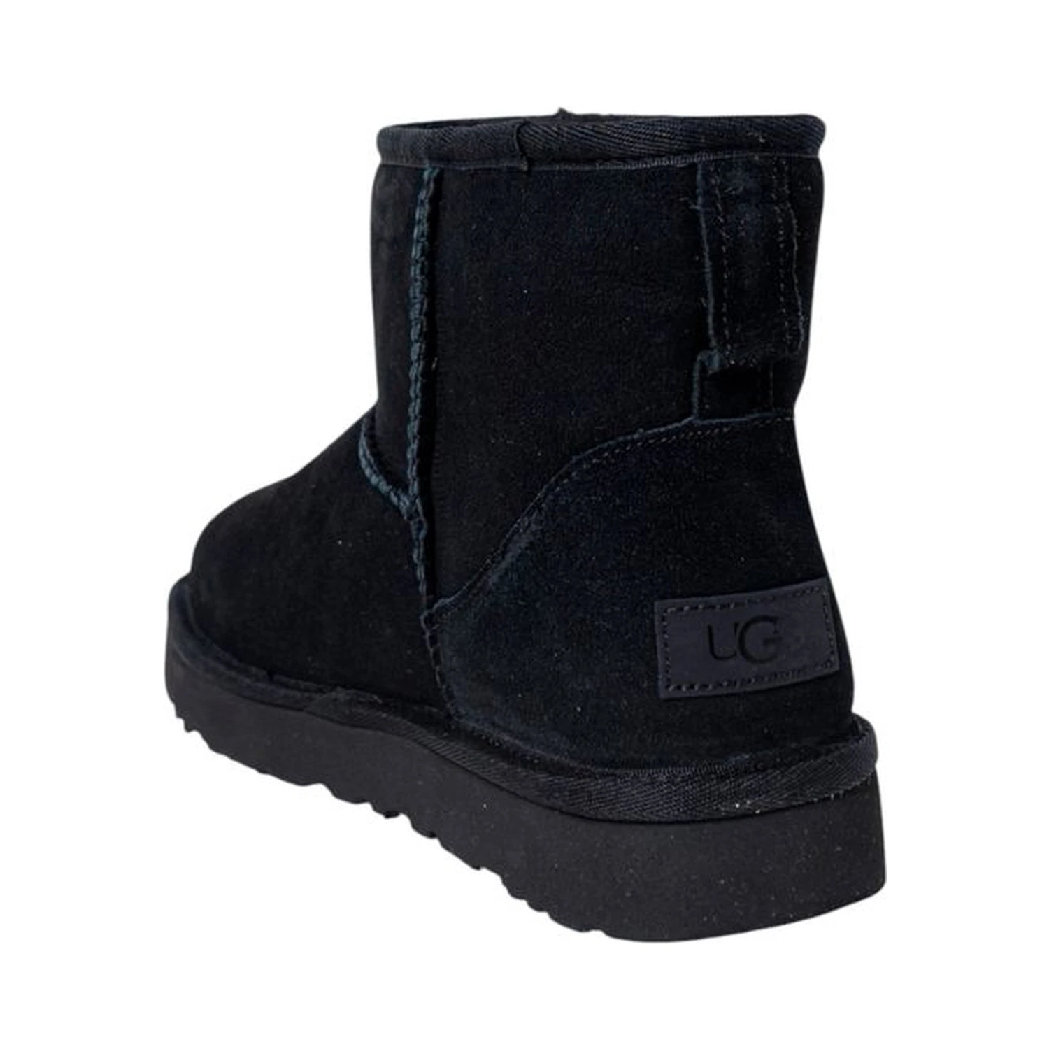 Black Suede Leather Ankle Boots