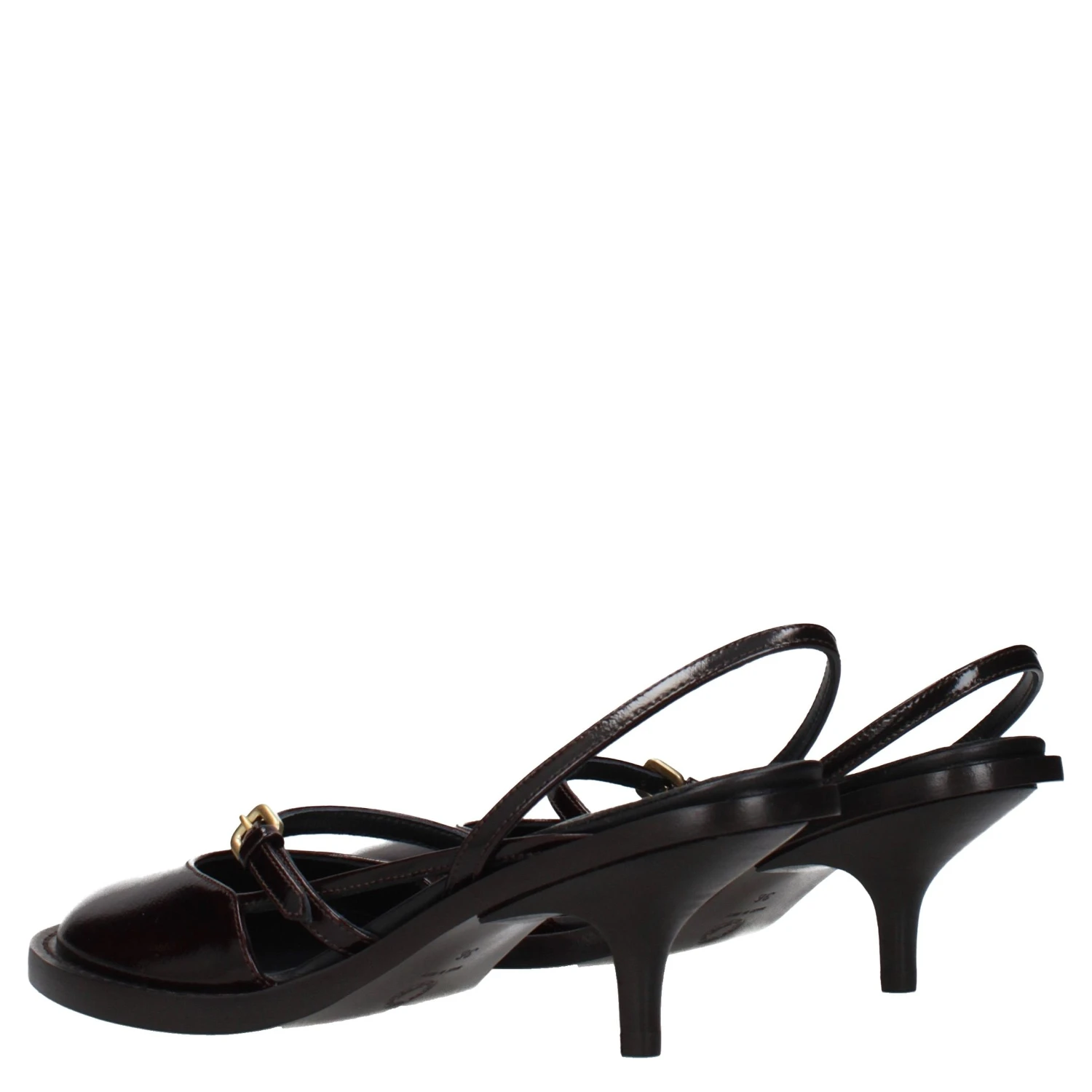Brown Leather Platform Sandals