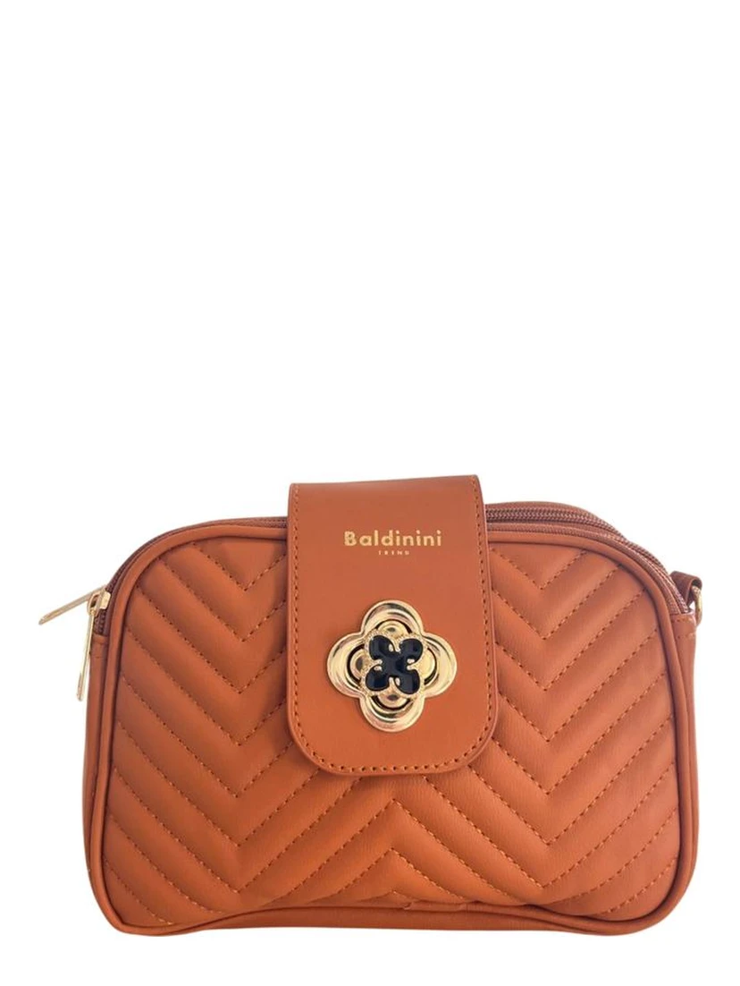 Brown PU Women Crossbody Bag