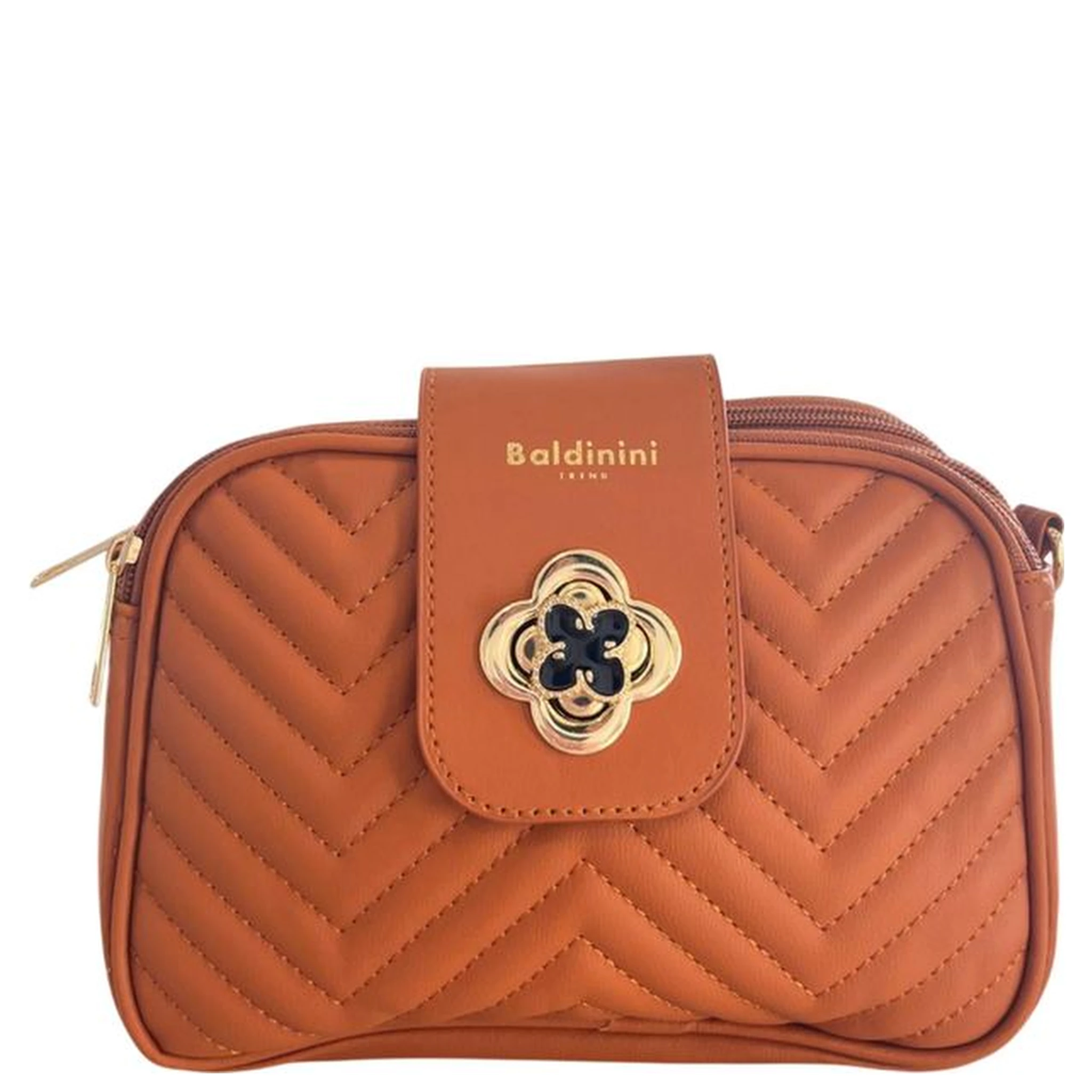 Brown PU Women Crossbody Bag