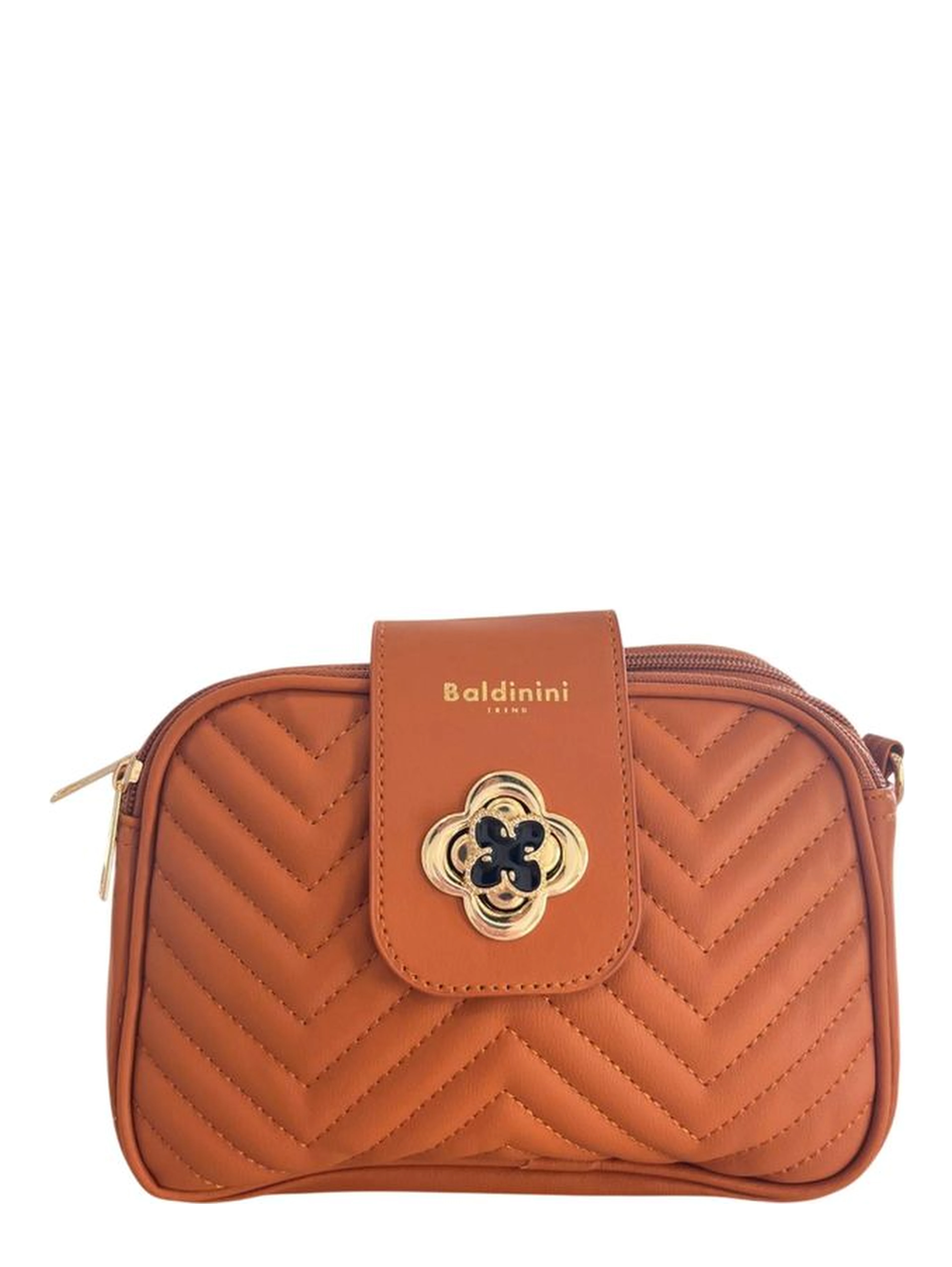 Brown PU Women Crossbody Bag