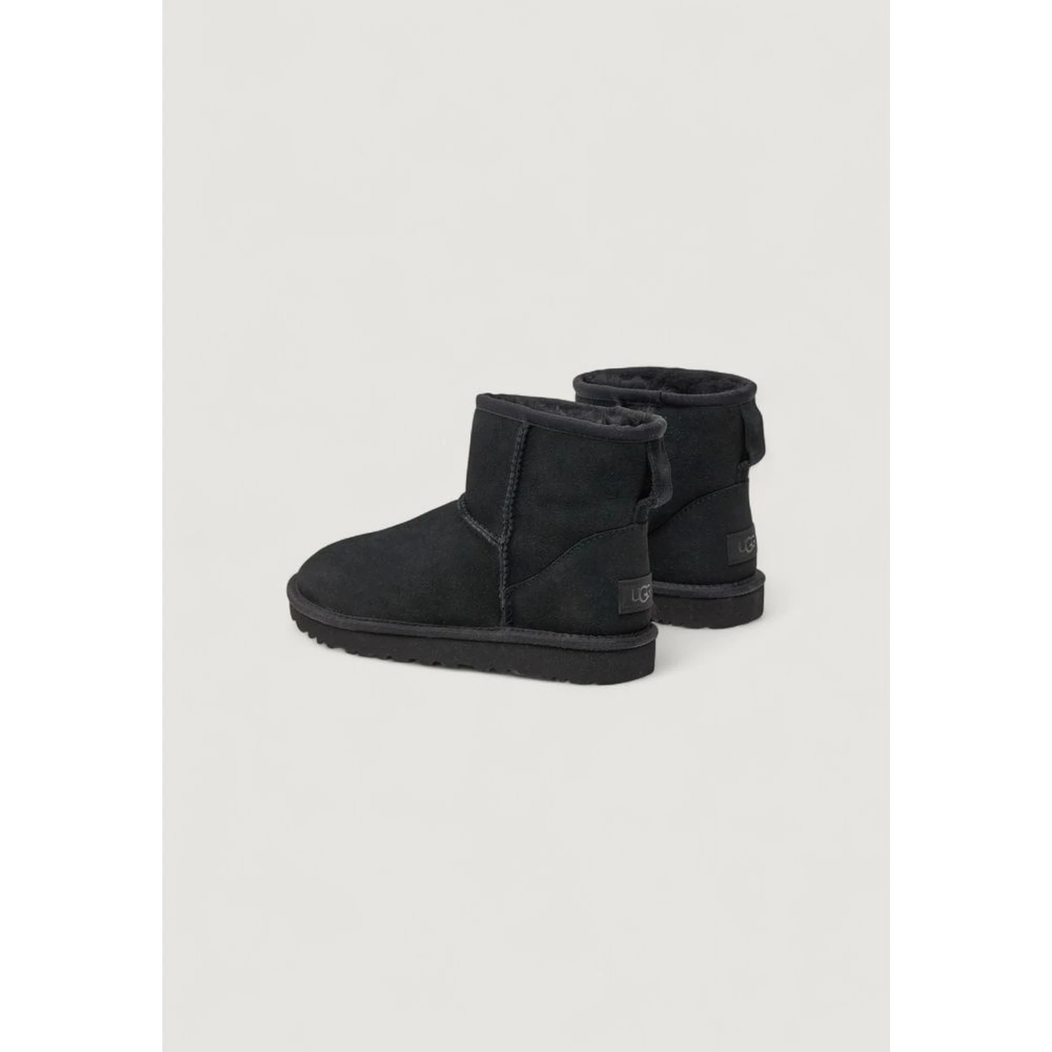 Black Suede Leather Ankle Boots