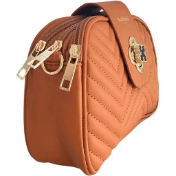 Brown PU Women Crossbody Bag