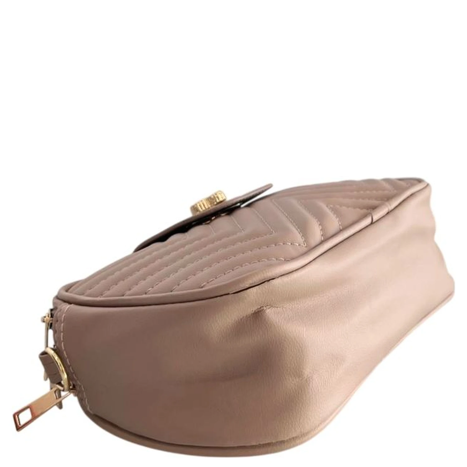 Beige PU Women Crossbody