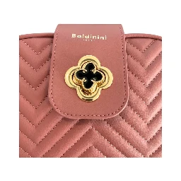 Pink PU Women Crossbody Bag