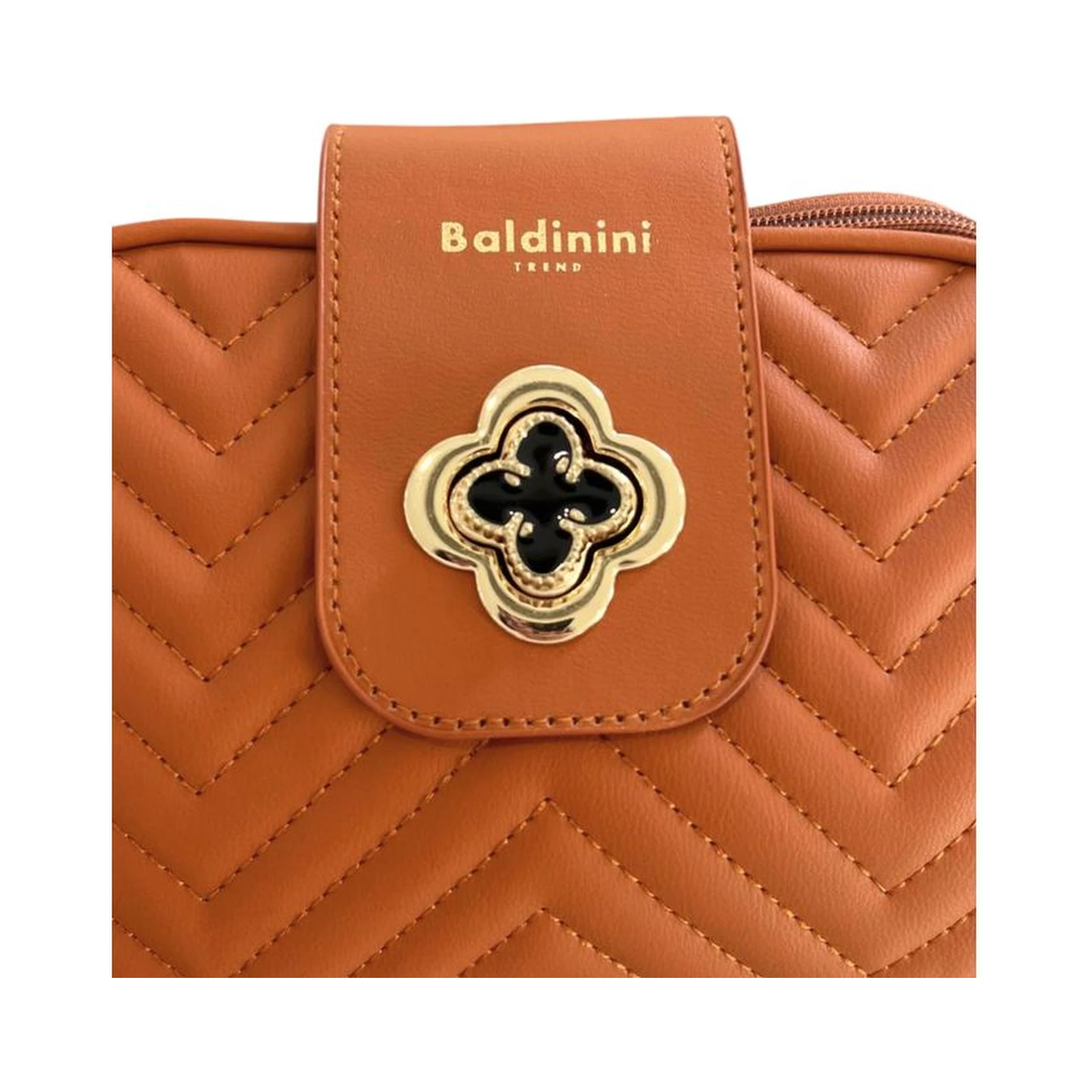 Brown PU Women Crossbody Bag