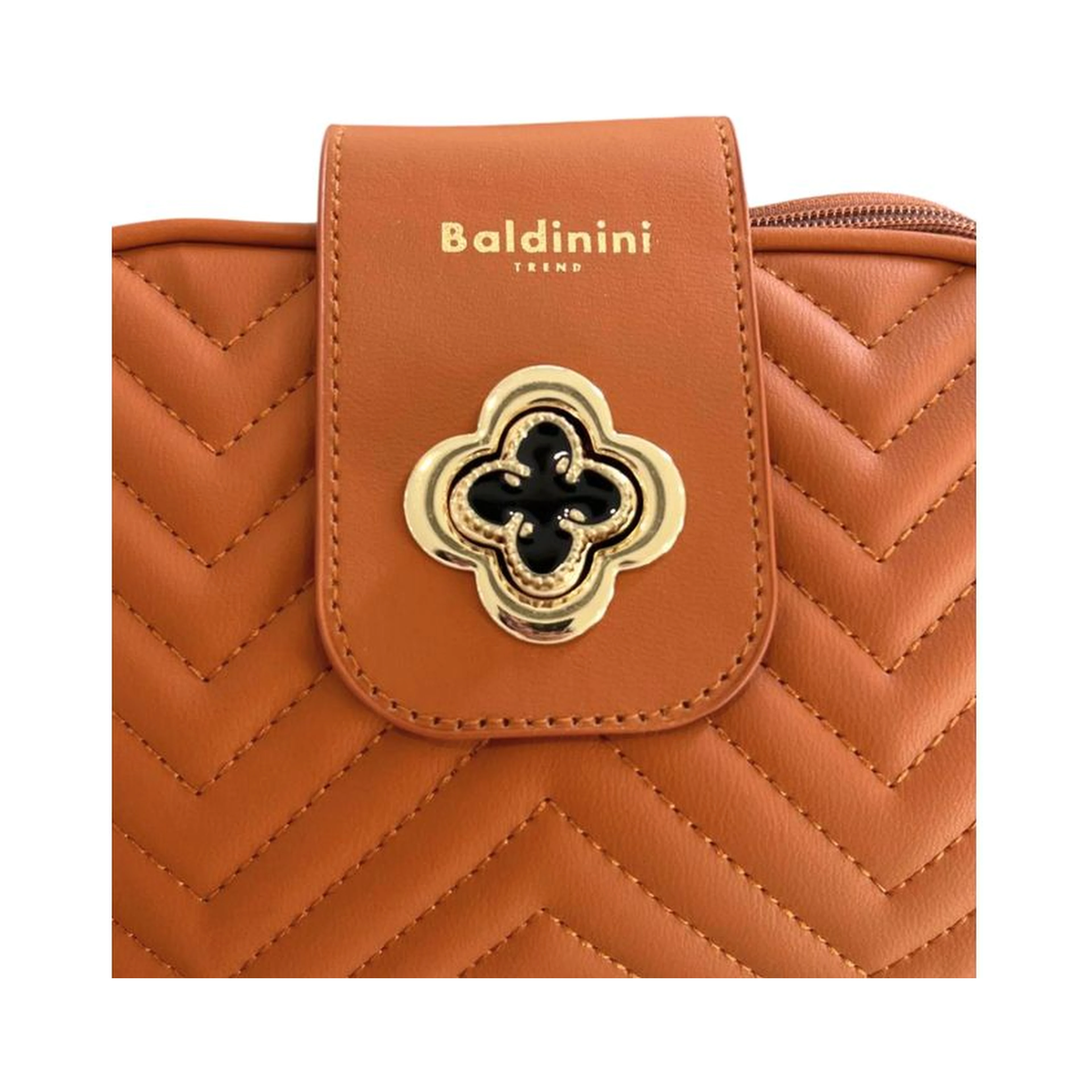 Brown PU Women Crossbody Bag