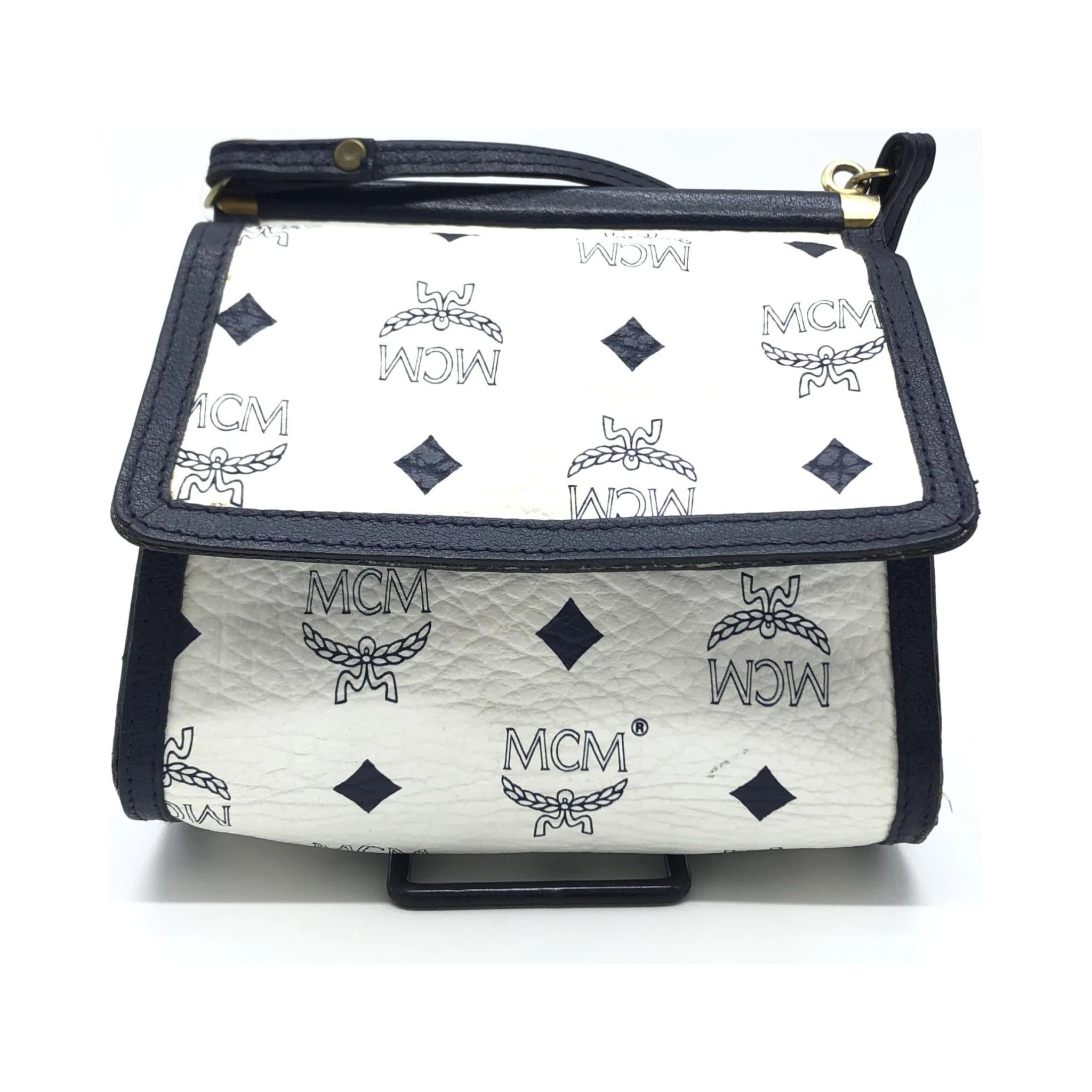 Mini Crossbody Bag White Visetos