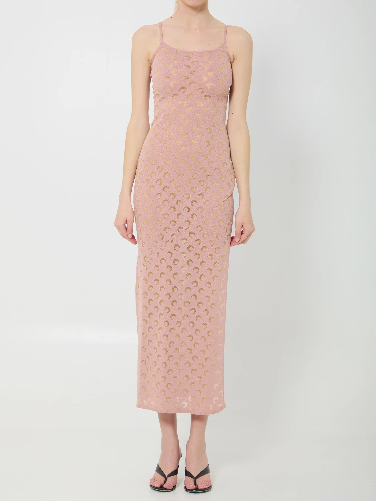 Moon Devore maxi dress