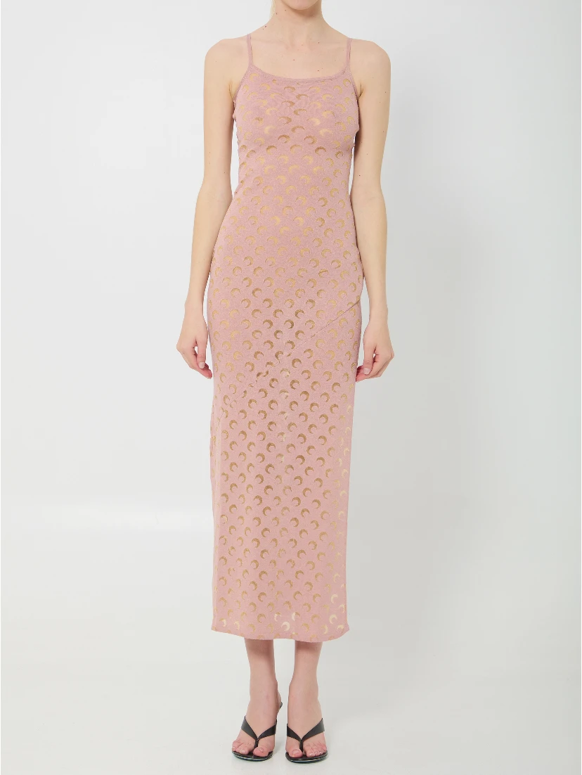 Moon Devore maxi dress