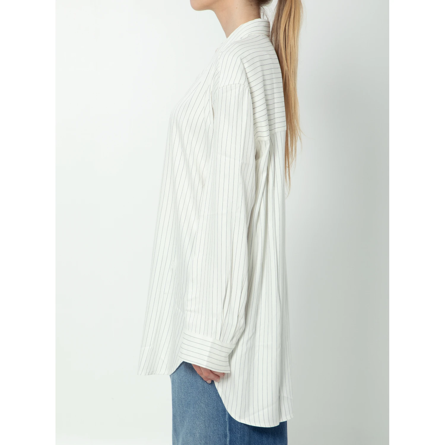 Oana fluid button-up shirt