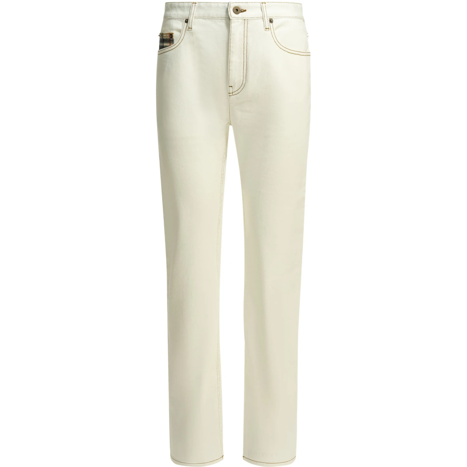 "Dalia Check" straight jeans