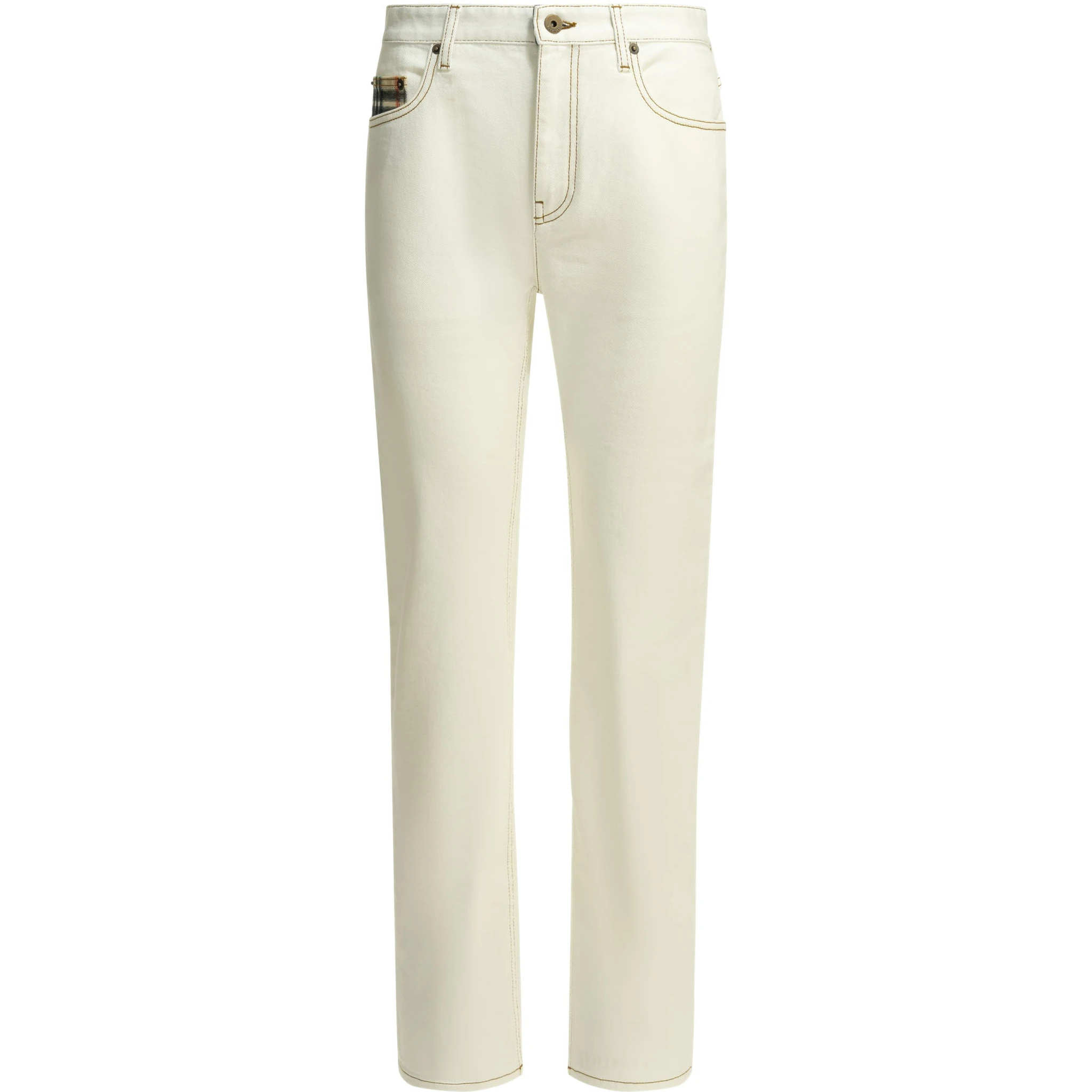 "Dalia Check" straight jeans