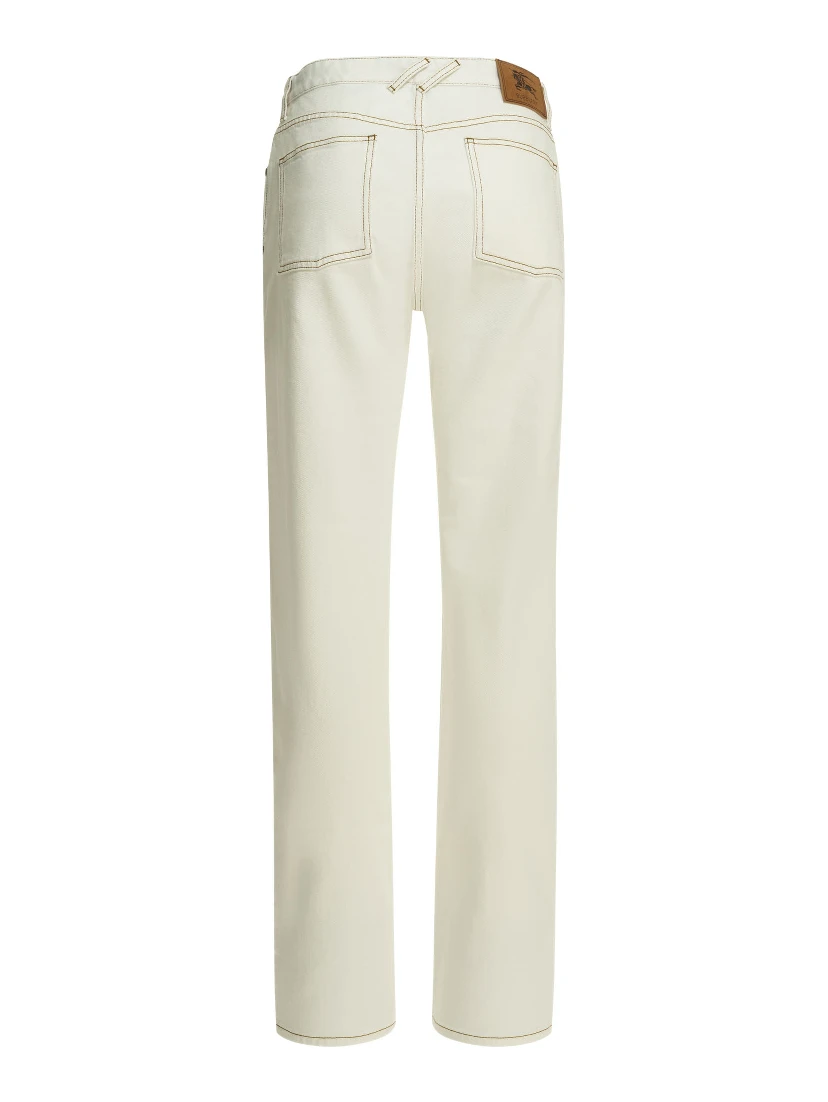 "Dalia Check" straight jeans
