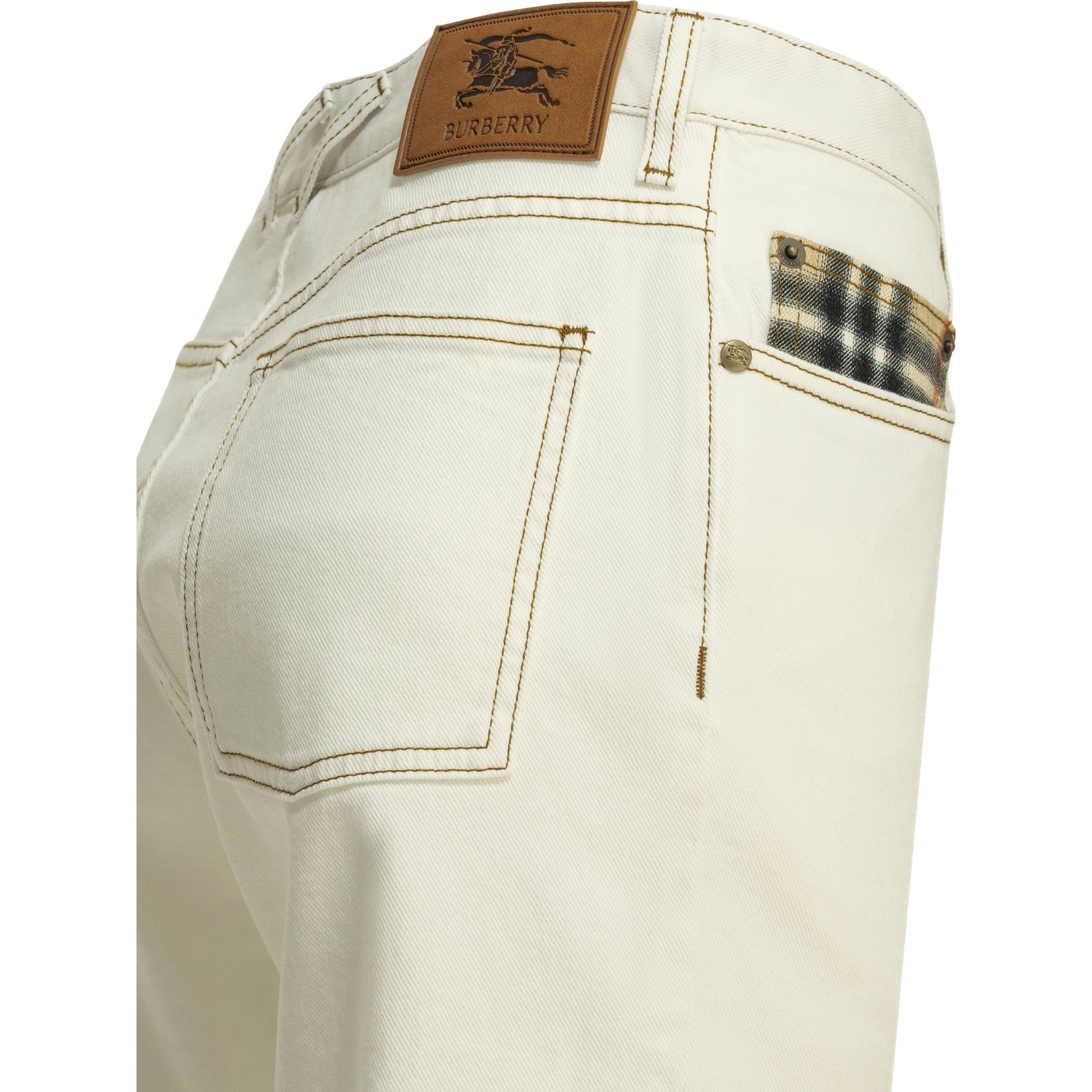 "Dalia Check" straight jeans