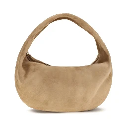 Beige Calf Leather Bos Taurus Shoulder Bag