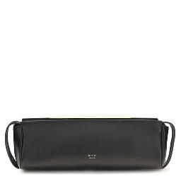 Black Calf Leather Bos Taurus Clutch Bag