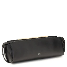 Black Calf Leather Bos Taurus Clutch Bag