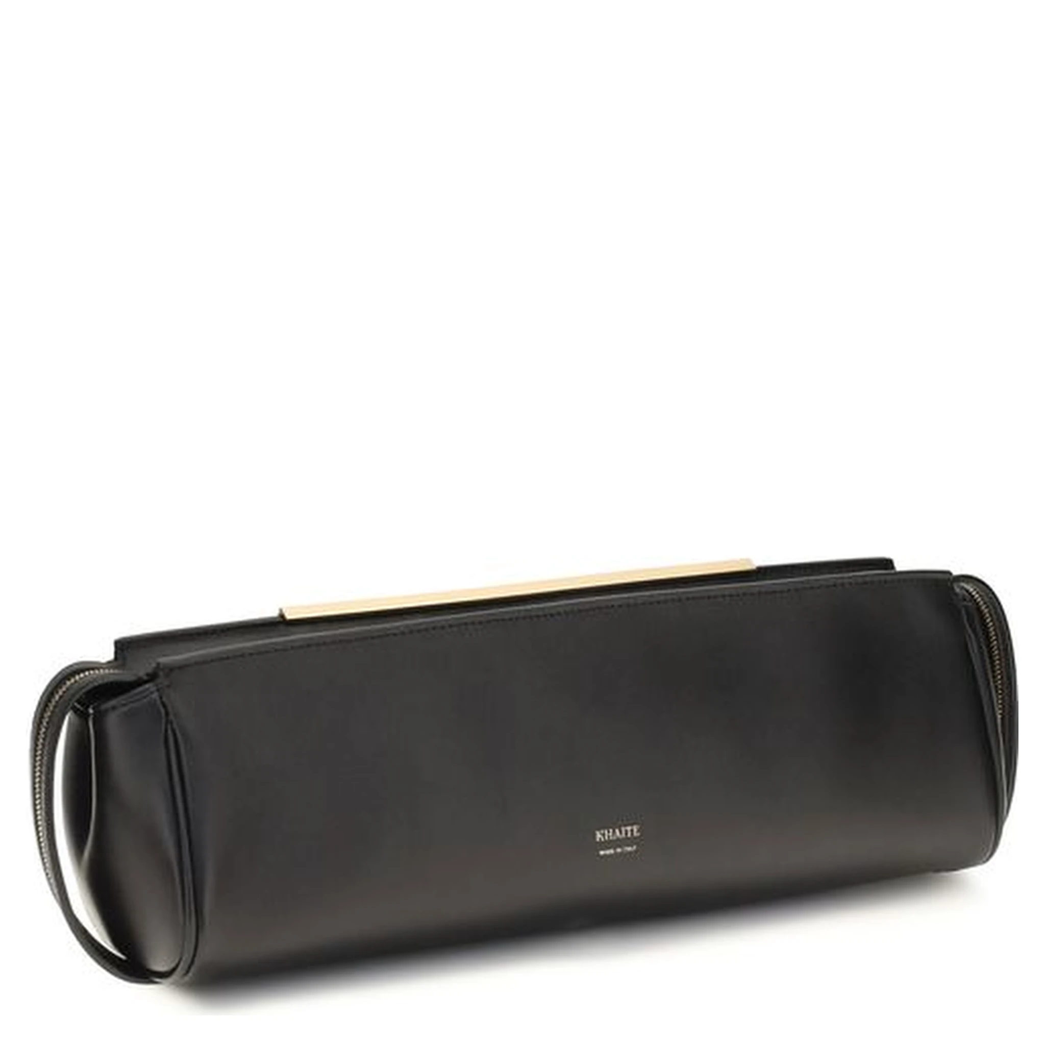 Black Calf Leather Bos Taurus Clutch Bag