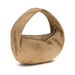 Beige Calf Leather Bos Taurus Shoulder Bag