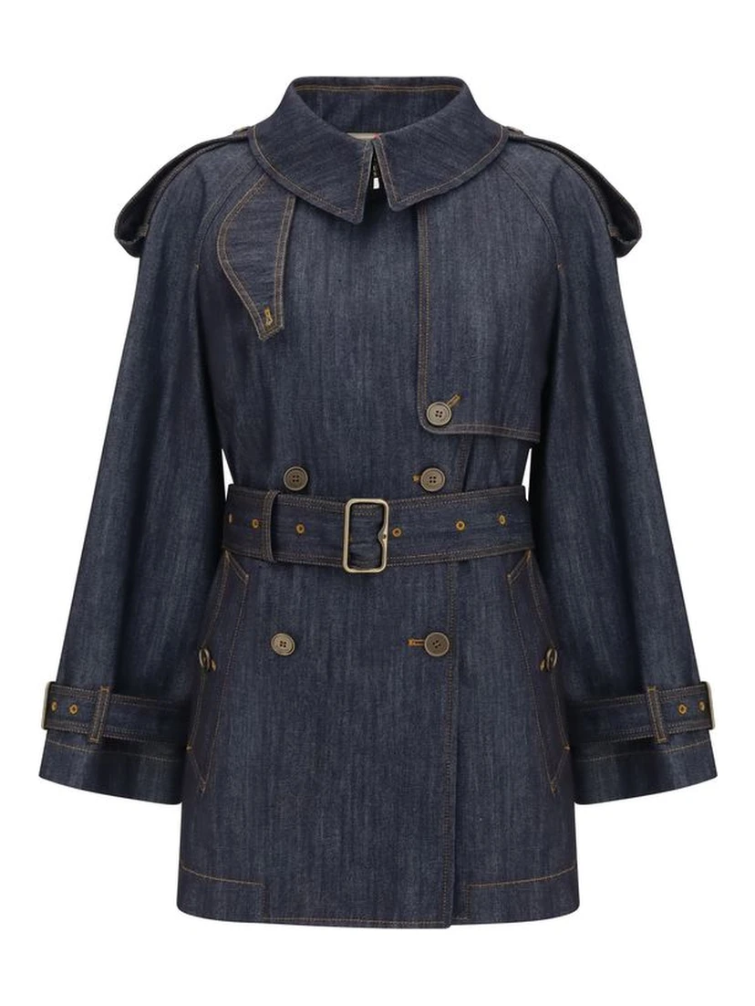 Blue Cotton Coat