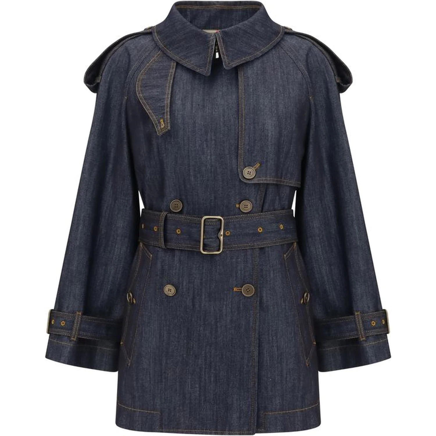 Blue Cotton Coat