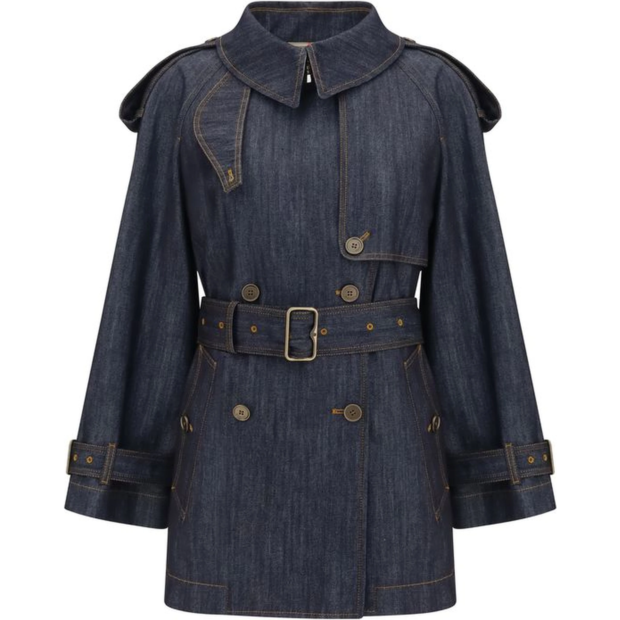 Blue Cotton Coat