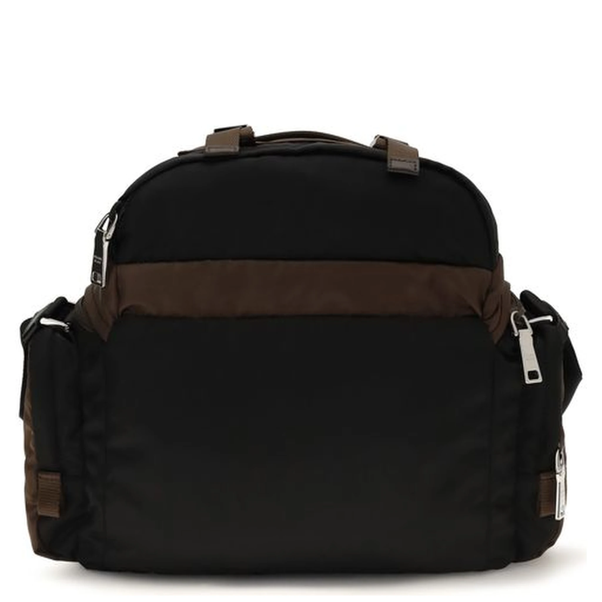 Brown Recycled Polyamide Shoulder Bag