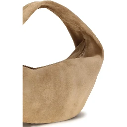 Beige Calf Leather Bos Taurus Shoulder Bag