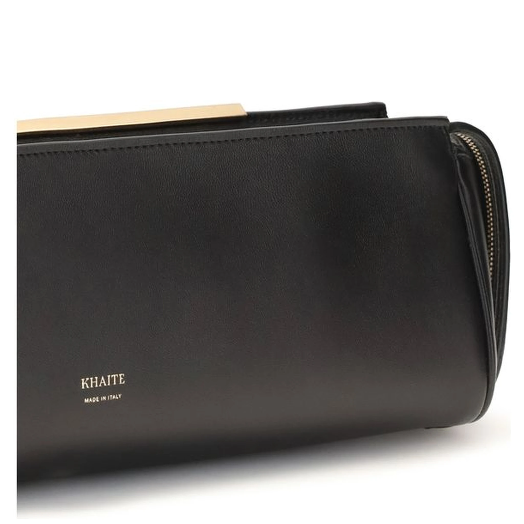 Black Calf Leather Bos Taurus Clutch Bag