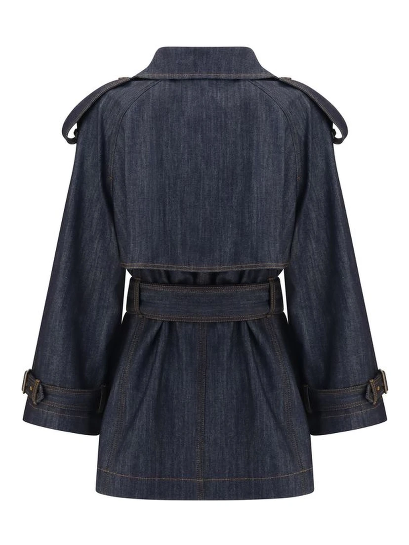 Blue Cotton Coat