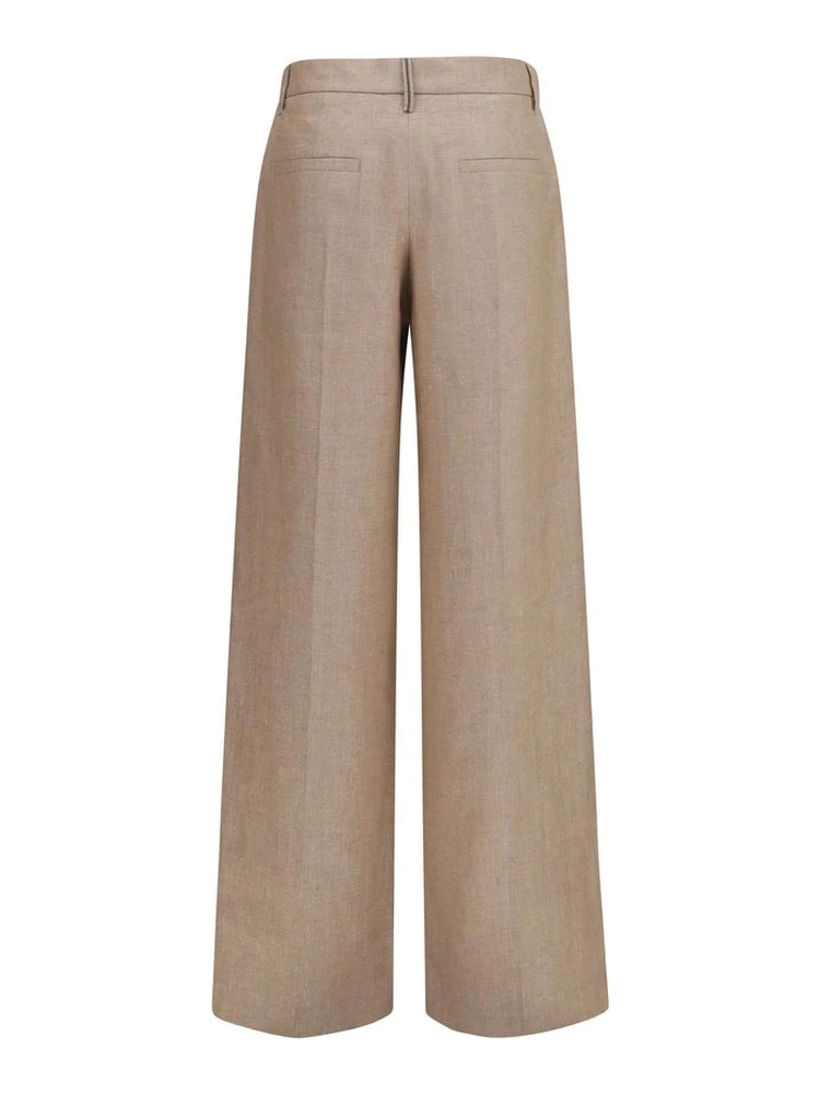 Beige Linen Casual Pants alternative