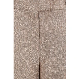 Beige Linen Casual Pants