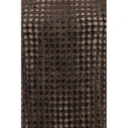 Brown Silk Cocktail Dress