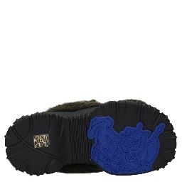 Green Fur Slippers
