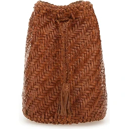 BORSA "POMPOM DOUBLE JUMP TAN"