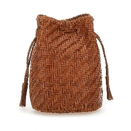 BORSA "POMPOM DOUBLE JUMP TAN"