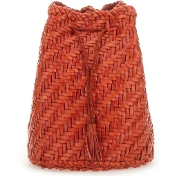 BORSA "POMPOM DOUBLE JUMP TAN"