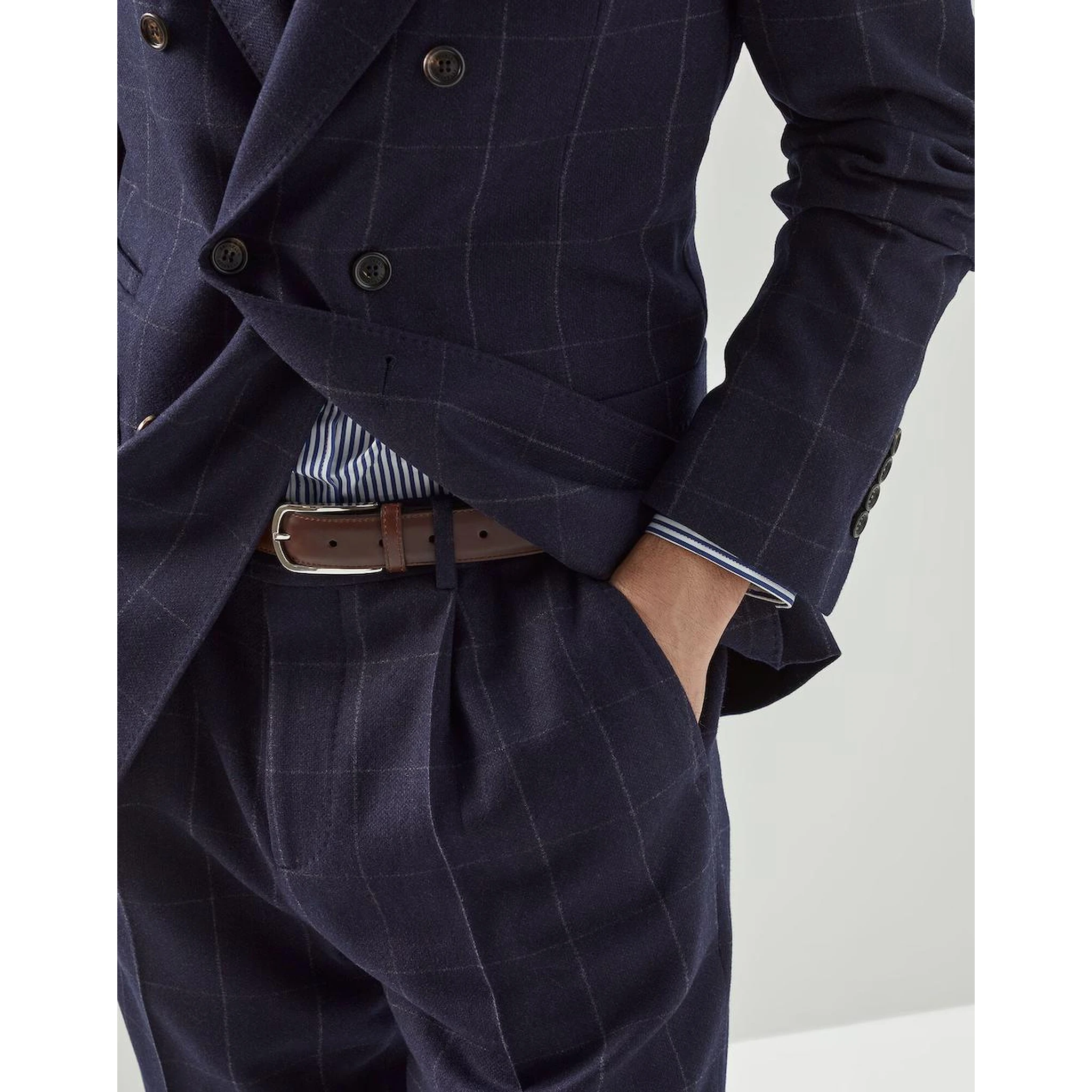 Brown Leather Regular Belt