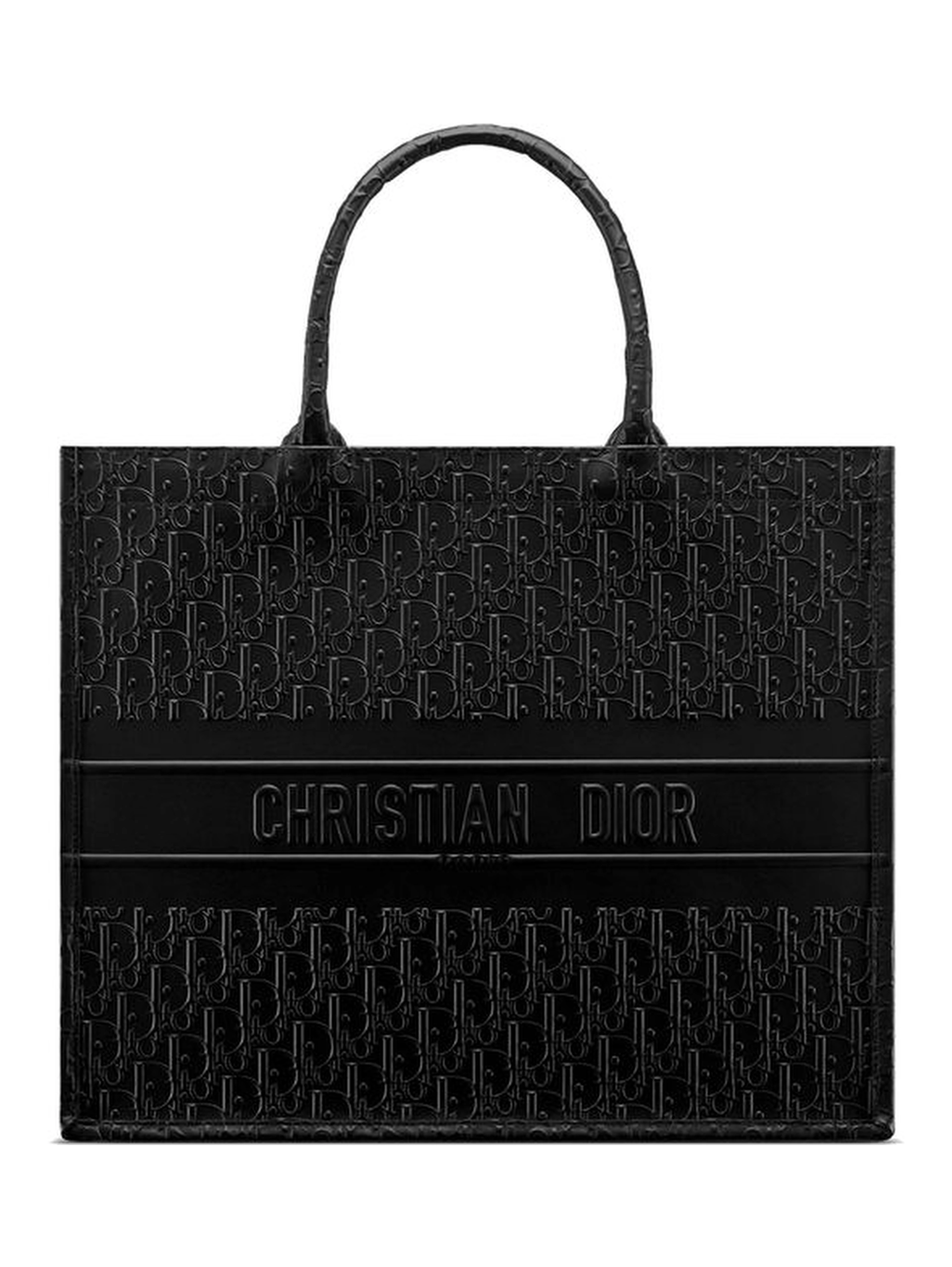 Black Calfskin Tote Bag