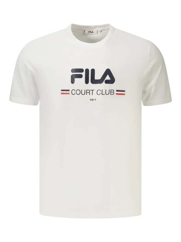 White Cotton Mens T-Shirt