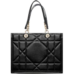 Black Leather Tote Bag