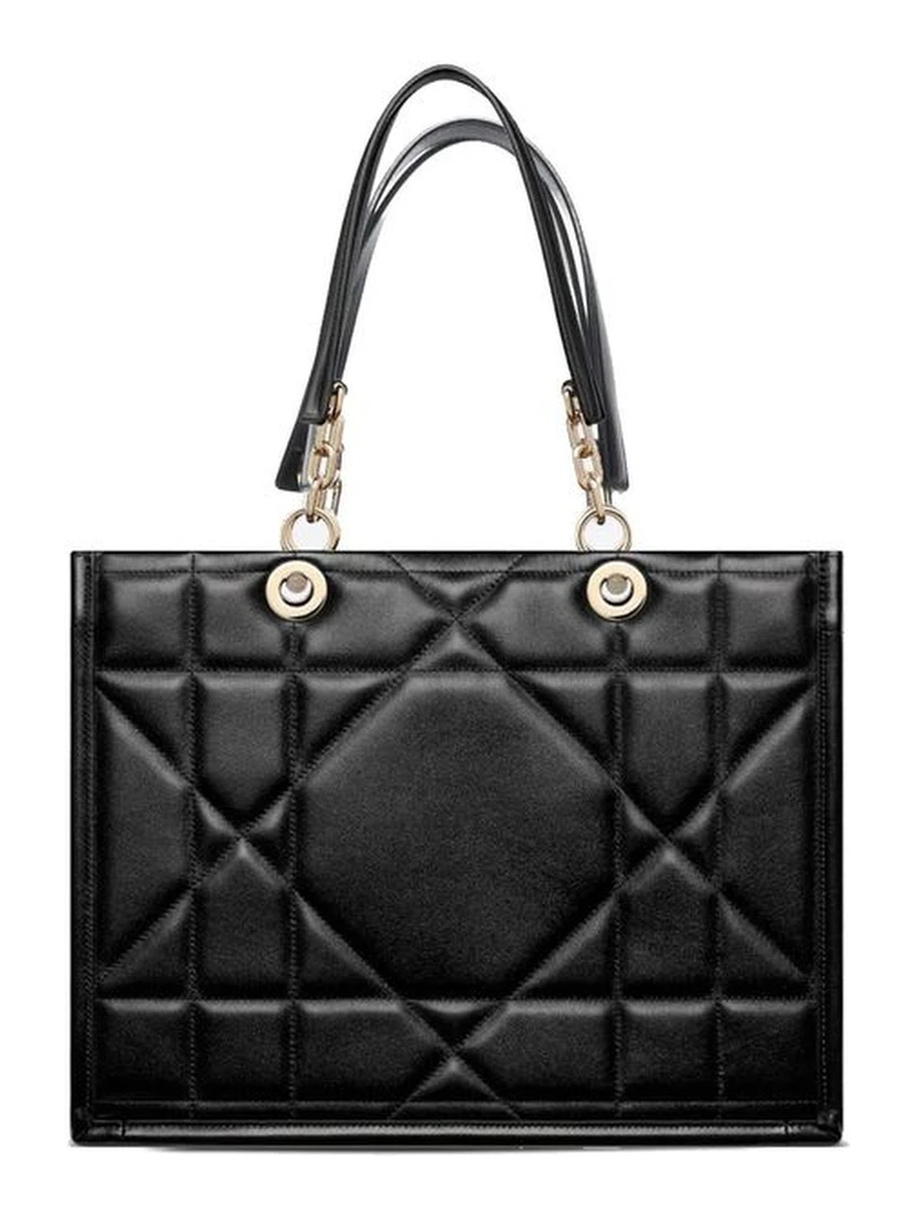 Black Leather Tote Bag