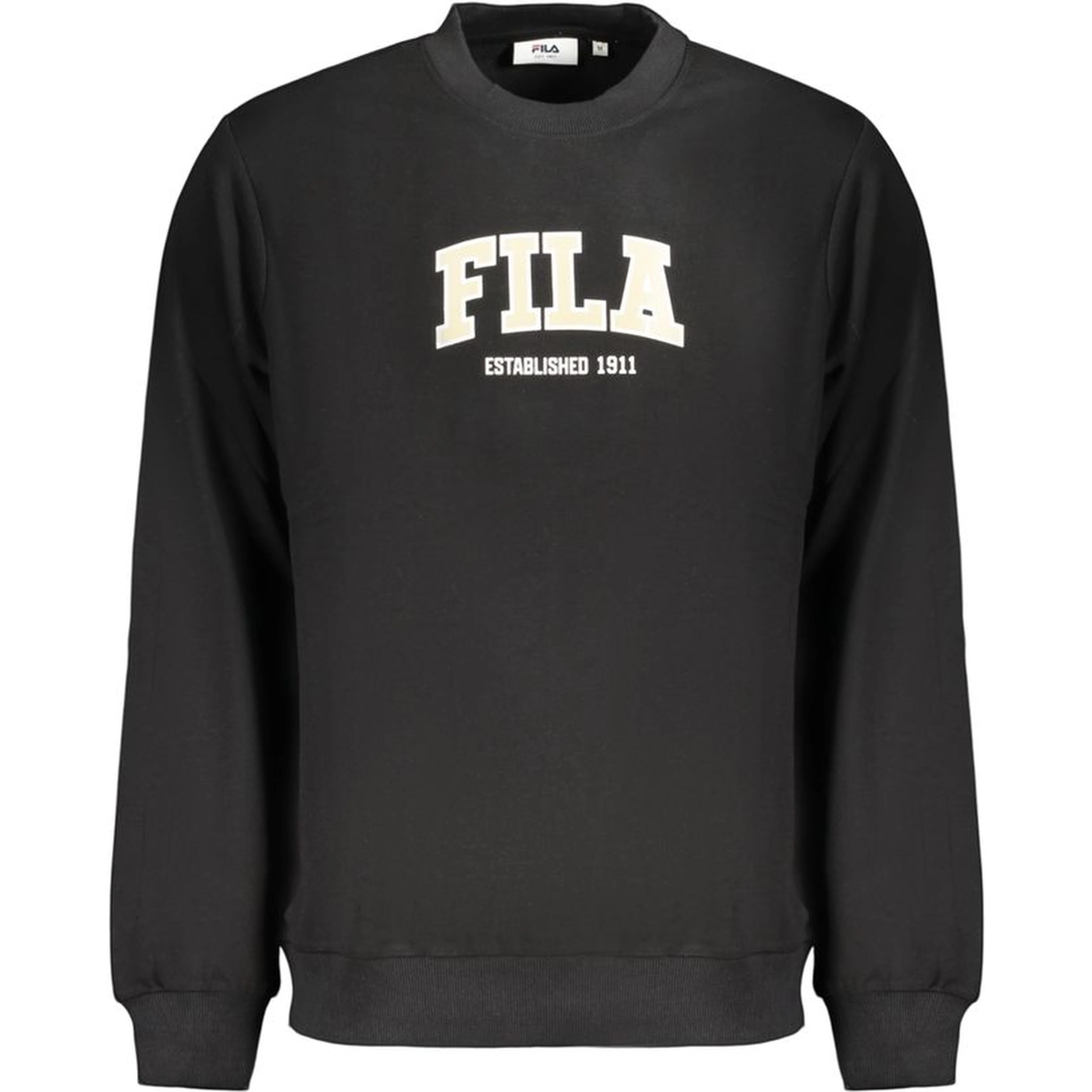 Black Cotton Men's Sweatshirt